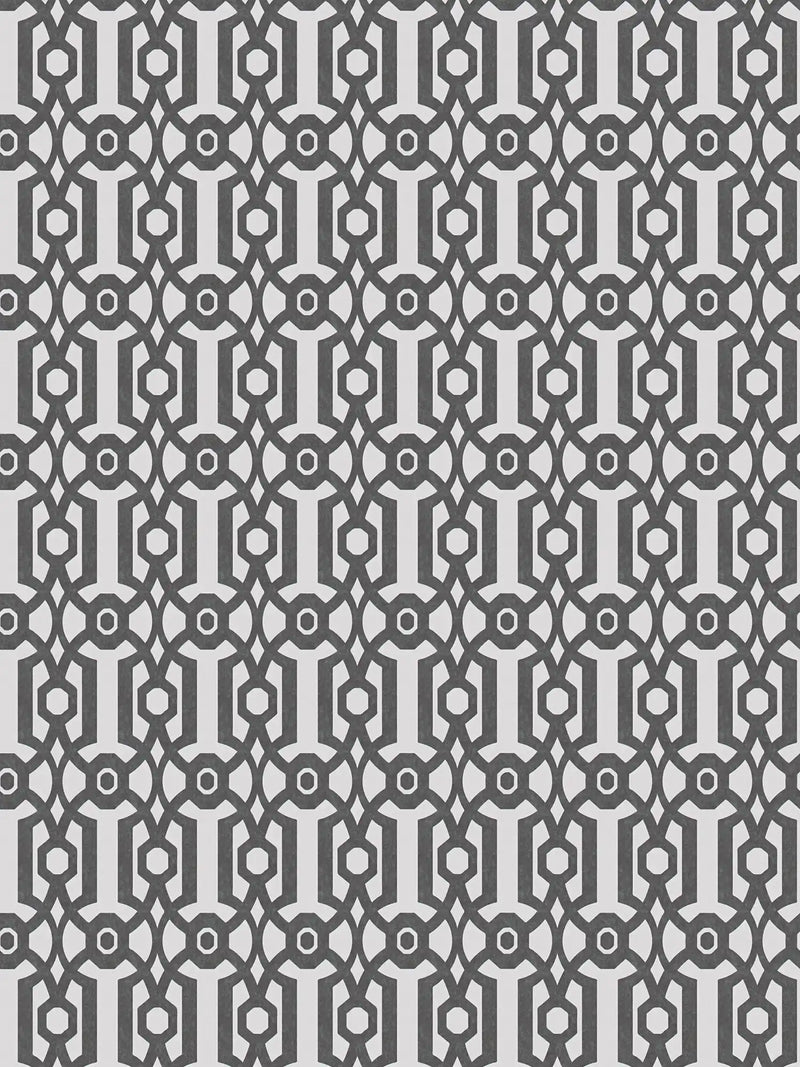 Sample - Baroque Pattern Wallpaper - Charcoal