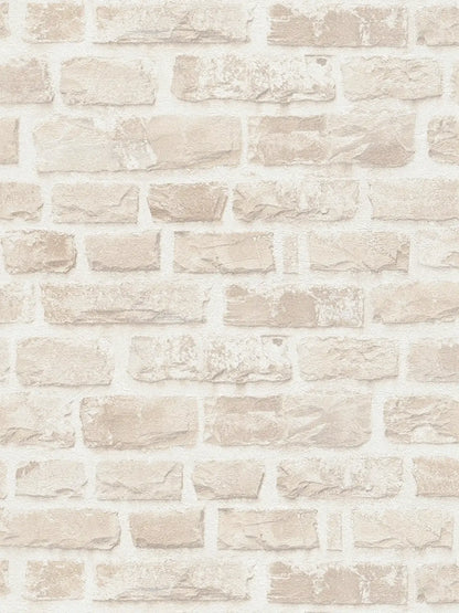 Classic Brickstone - Natural Wallpaper - Beige
