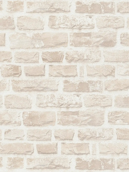 Classic Brickstone - Natural Wallpaper - Beige