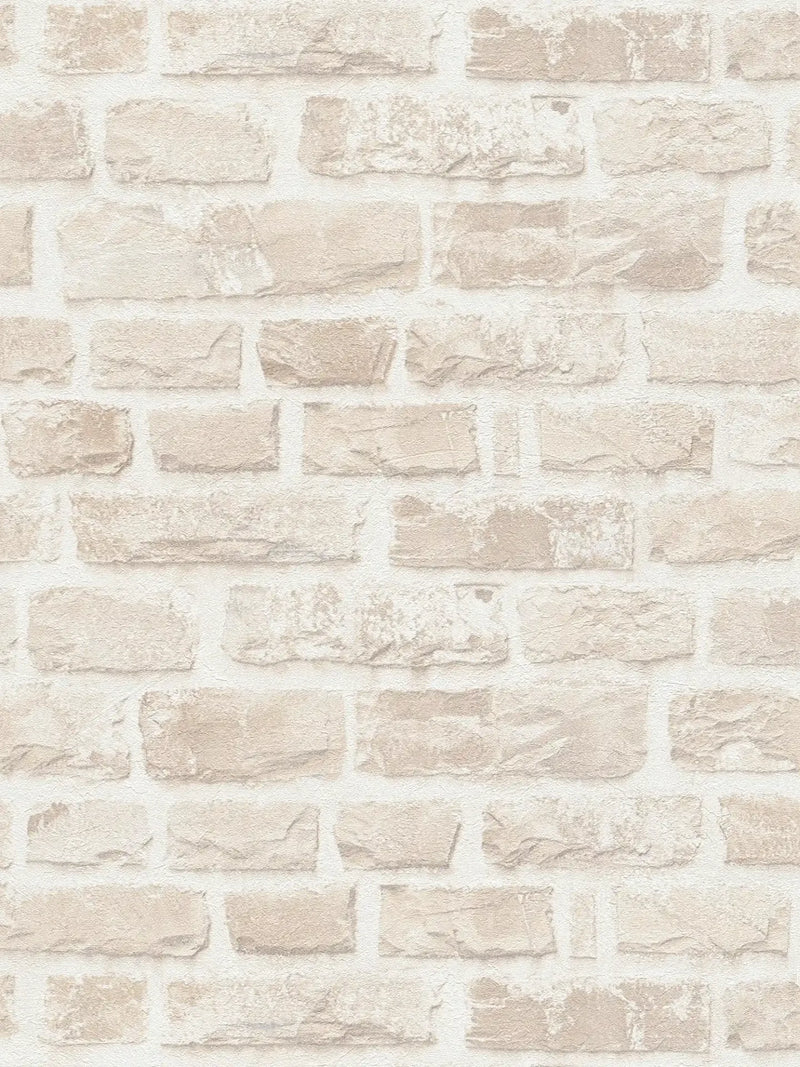 Classic Brickstone - Natural Wallpaper - Beige