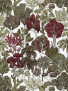 Exotic Oasis Wallpaper  - White/Red