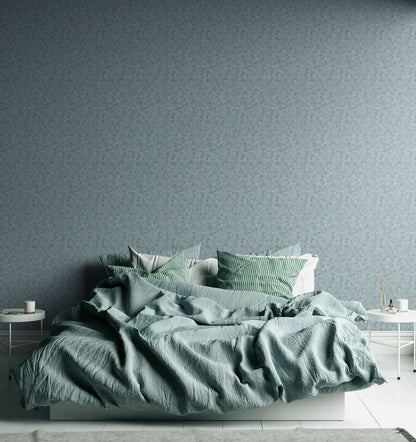 Leafy Heart - Wallpaper - Blue