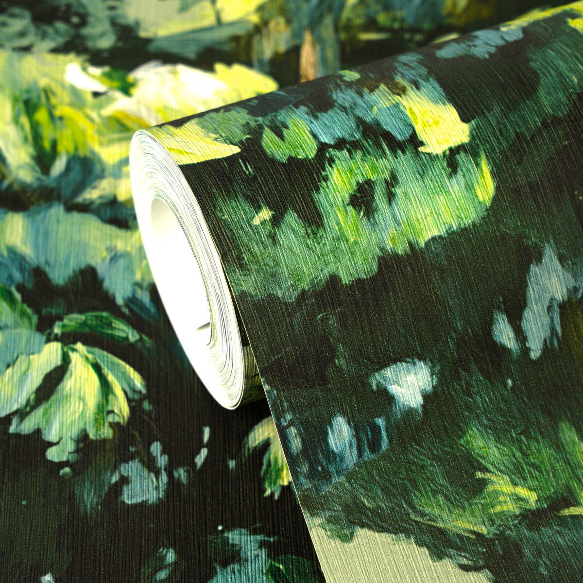 Canopy Painted Forest Vinyl Wallpaper – Green