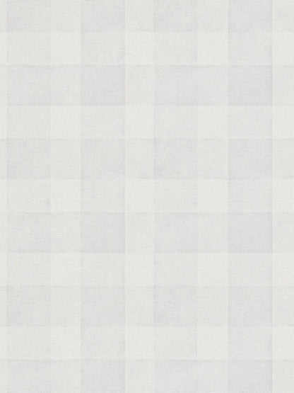 Bistro Plaid - Checkered Wallpaper - Grey
