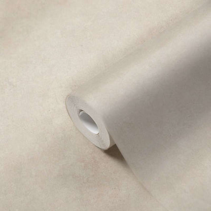 History of Art Plaster Look Wallpaper - Cream with a dash of Pink
