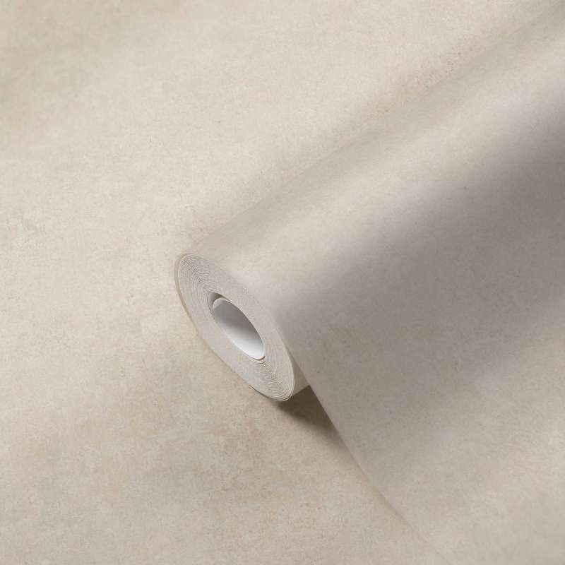 Plaster look wallpaper - Cream