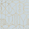 Never Ending Foil by Suzan Hijink Wallpaper - Gold Blue
