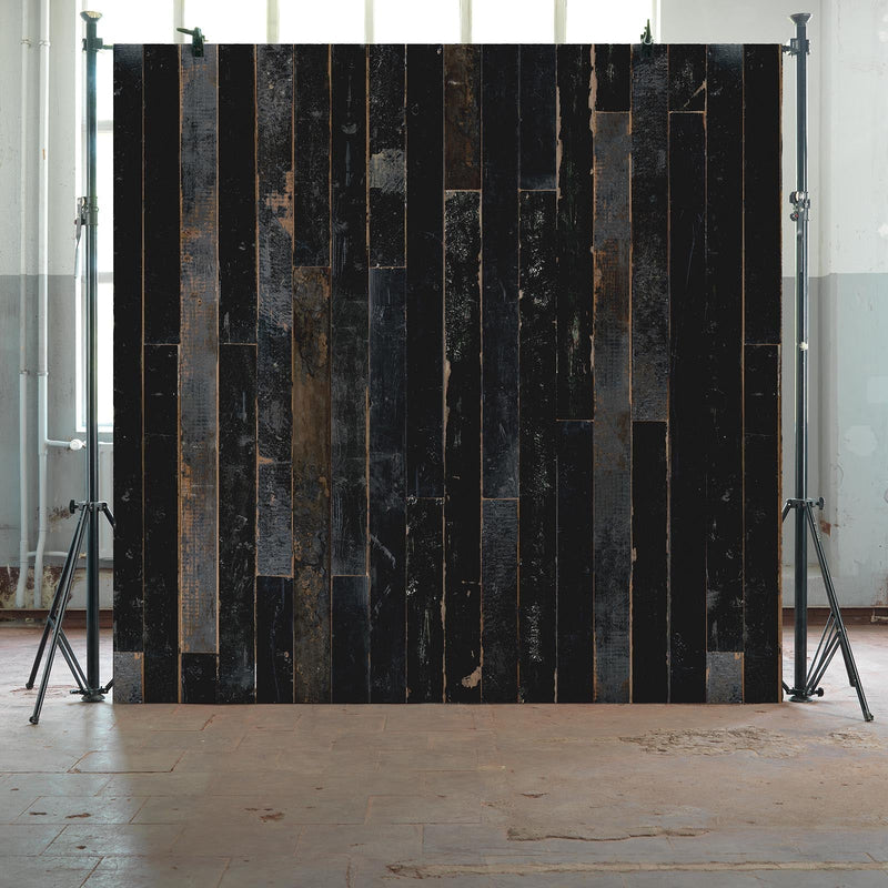 Piet Hein Eek 'Scrapwood Series' Wallpaper - Black Scrapwood - PHE05