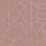 Never Ending Foil by Suzan Hijink Wallpaper - Gold Pink