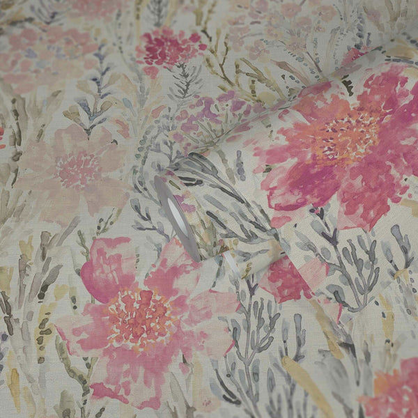 Sample - Aquarell Dreams Wallpaper - Pink