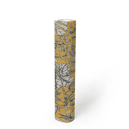 Leafy Ferns Wallpaper - Yellow - Discontinuing