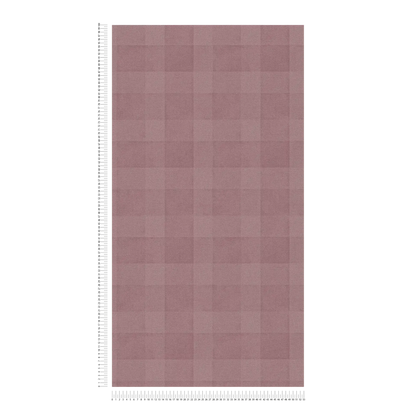 Bistro Plaid - Checkered Wallpaper - Purple
