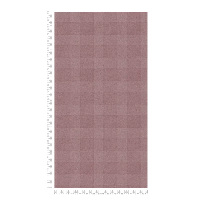 Bistro Plaid - Checkered Wallpaper - Purple