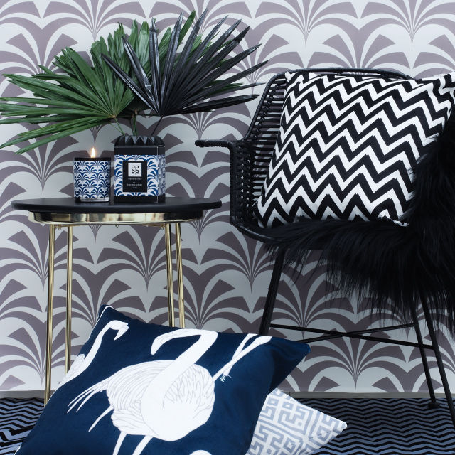 Deco Flamingo Wallpaper - Super Wide