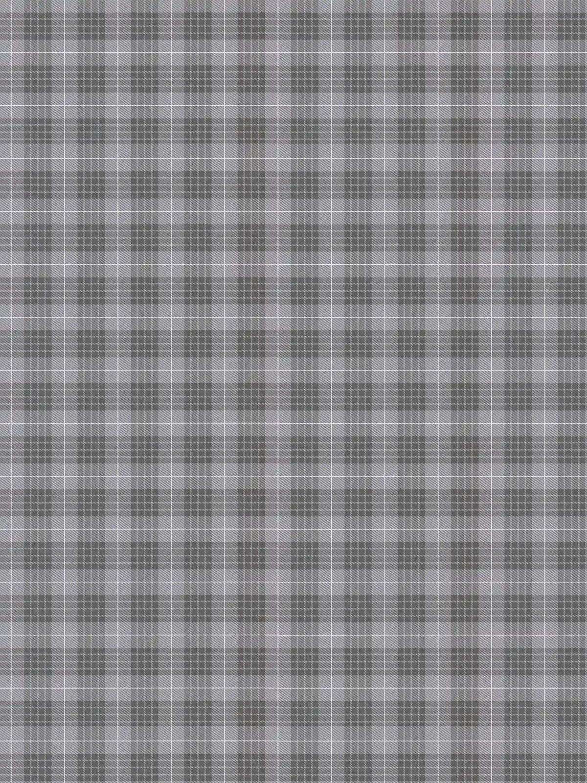 Tartan The Wallpaper - Mid Grey