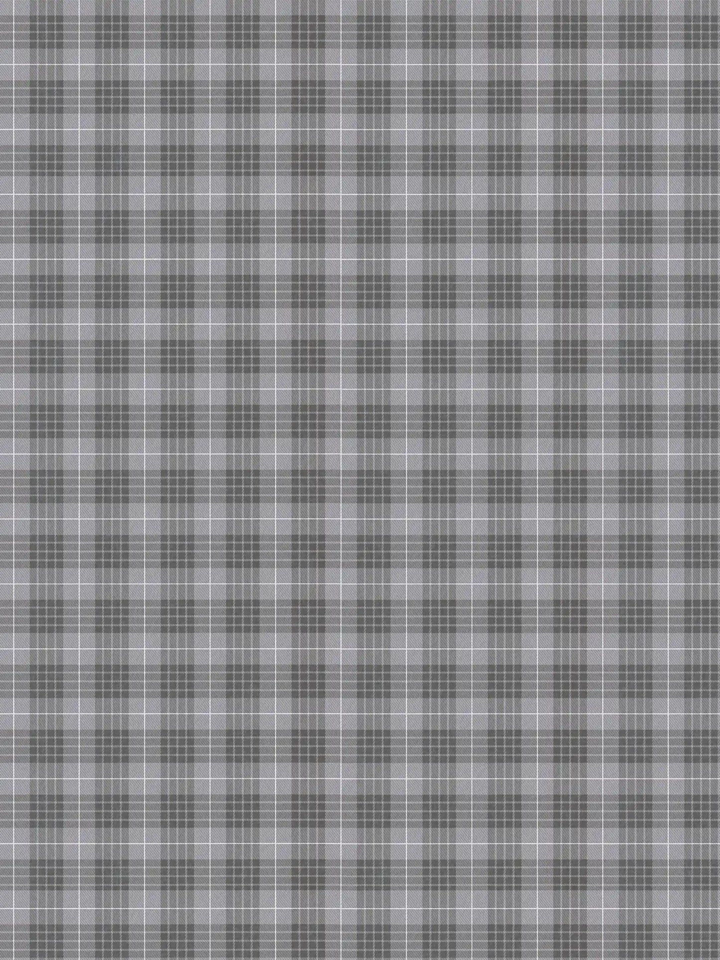Tartan The Wallpaper - Mid Grey