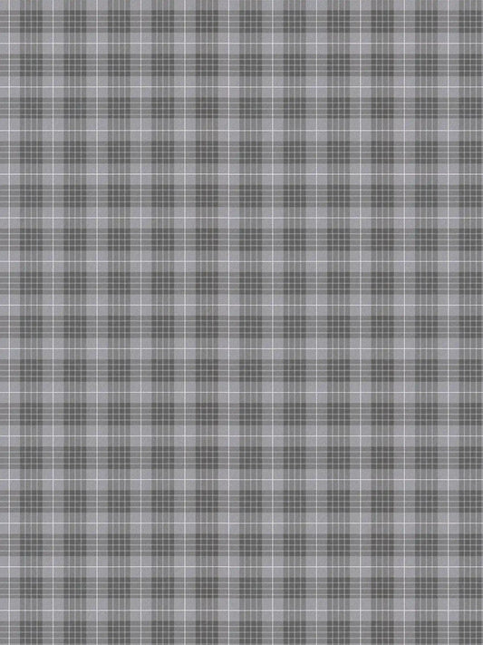 Tartan The Wallpaper - Mid Grey