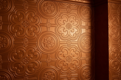 Egon wallpaper in copper