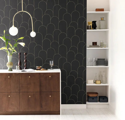 Ornament Wallpaper - Noir Dore