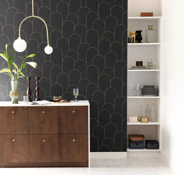 Ornament Wallpaper - Noir Dore