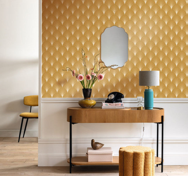 Prosperity Wallpaper - Ocre dore