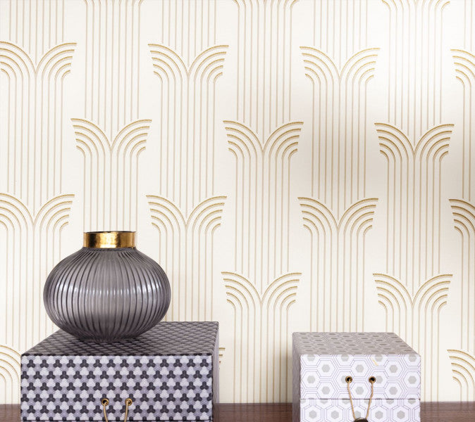 Glamour Wallpaper - Beige dore