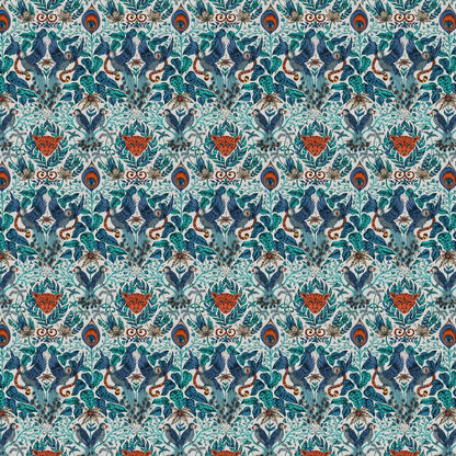 Amazon Jungle Wallpaper - Blue