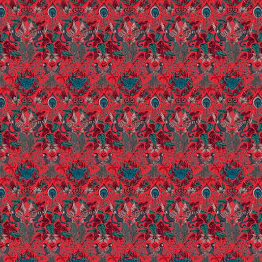 Amazon Jungle Wallpaper - Red