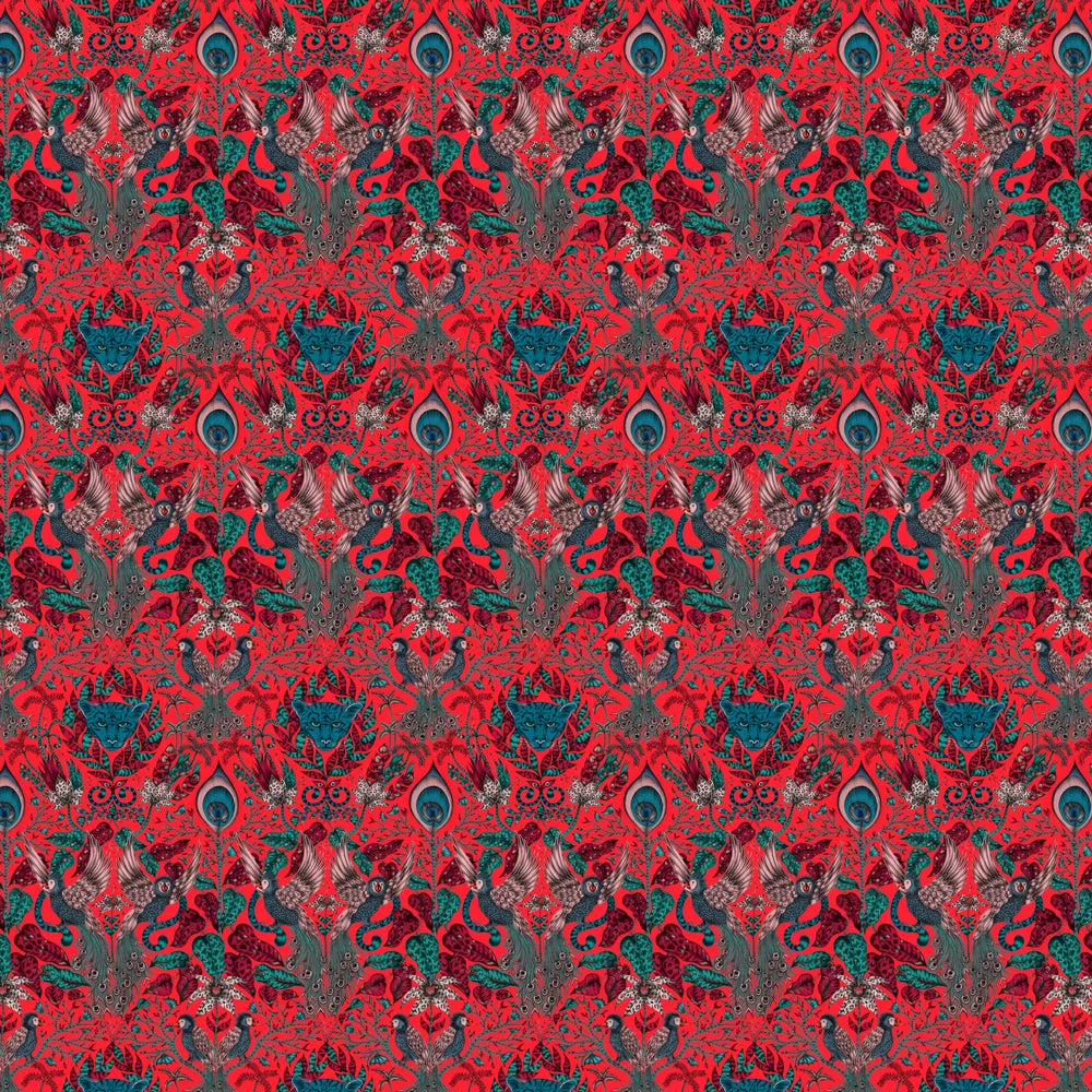 Sample - Amazon Jungle Wallpaper - Red
