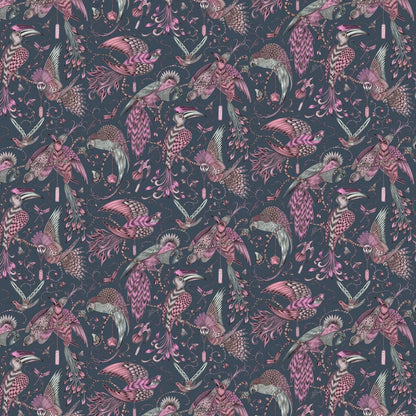Audubon by Emma J Shipley Wallpaper - Pink