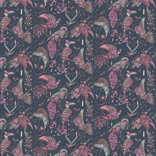 Audubon by Emma J Shipley Wallpaper - Pink