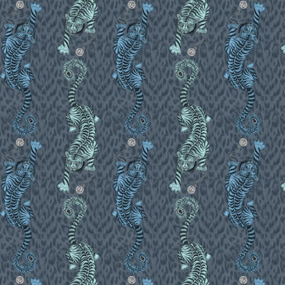 Tigris Wallpaper - Navy