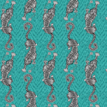 Tigris Wallpaper - Teal