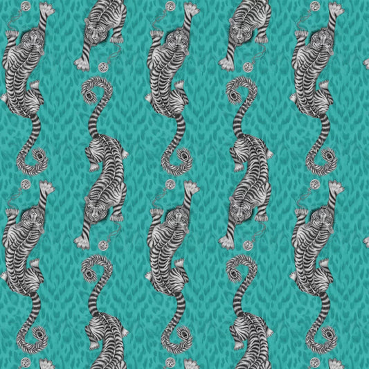 Tigris Wallpaper - Teal