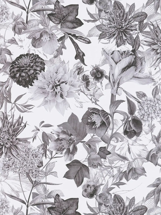 Floral Trails Wallpaper - Monochrome