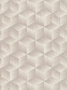 Modern Cubes - Geometric Wallpaper - Greige