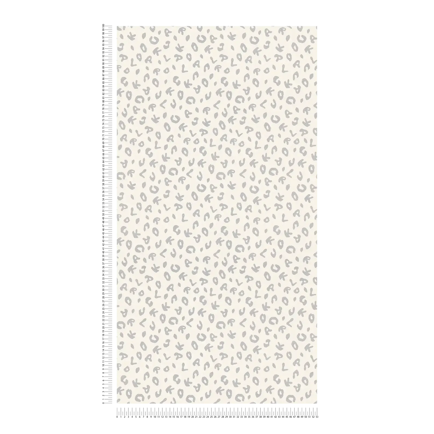 Leopard Alphabet Wallpaper - Cream - Discontinuing