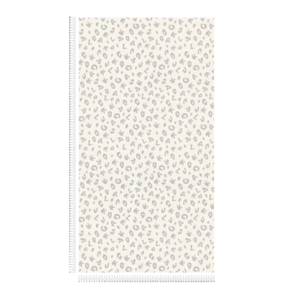 Leopard Alphabet Wallpaper - Cream - Discontinuing