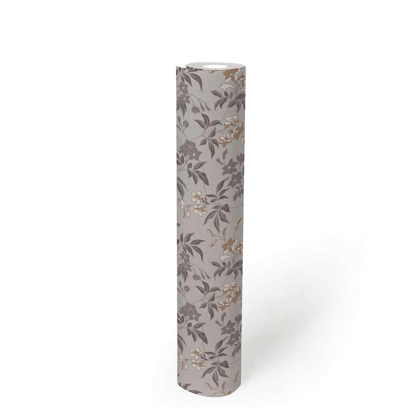 Jasmin - Floral Wallpaper - Grey