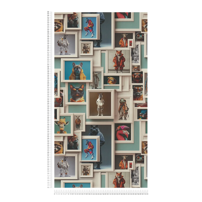 Gallery Animal Portrait Vinyl Wallpaper – Multi
