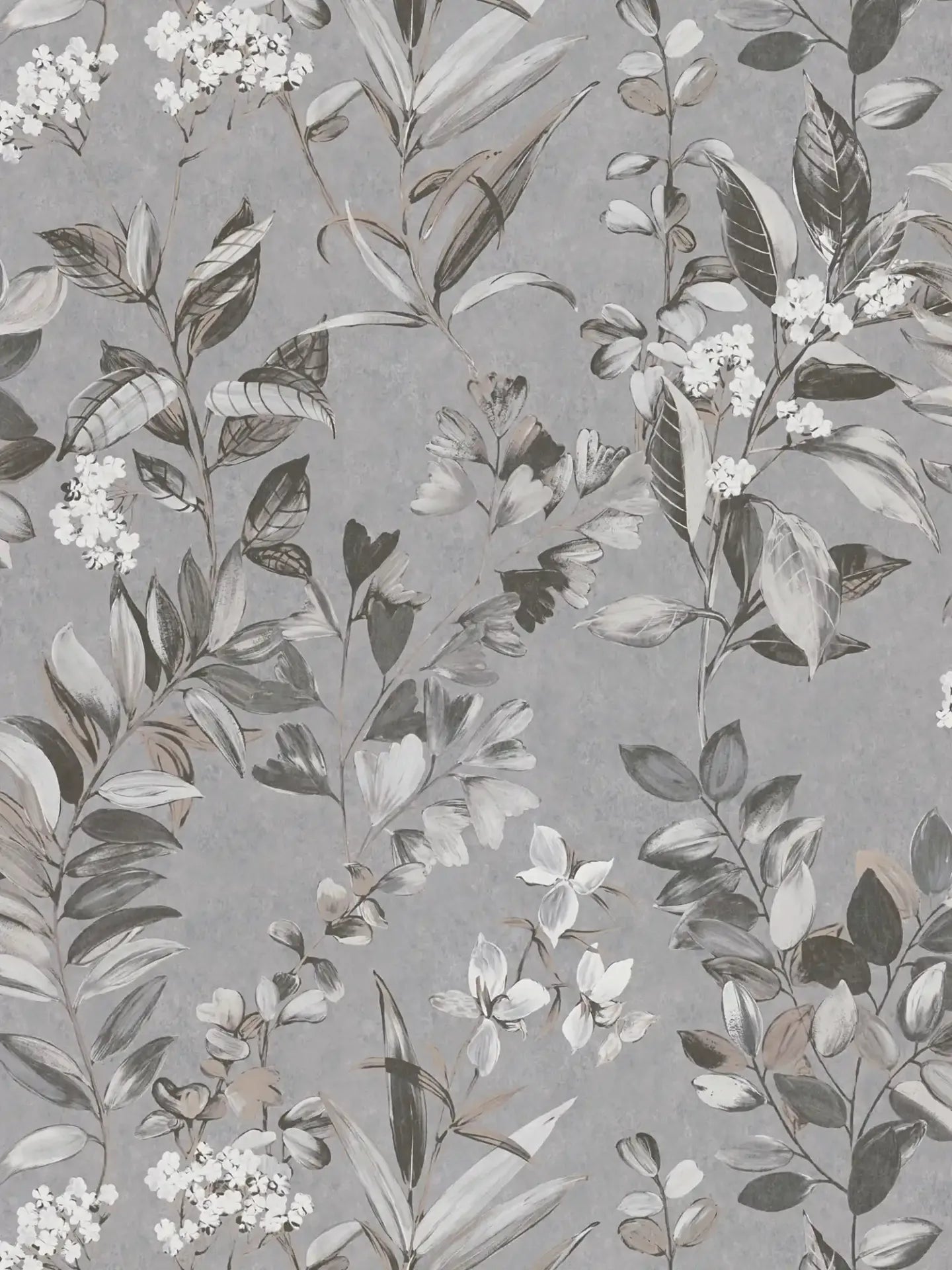 Meadow Whisper - Architects Wallpaper - Grey