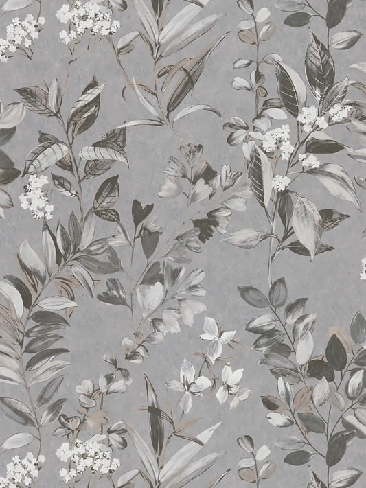 Meadow Whisper - Architects Wallpaper - Grey