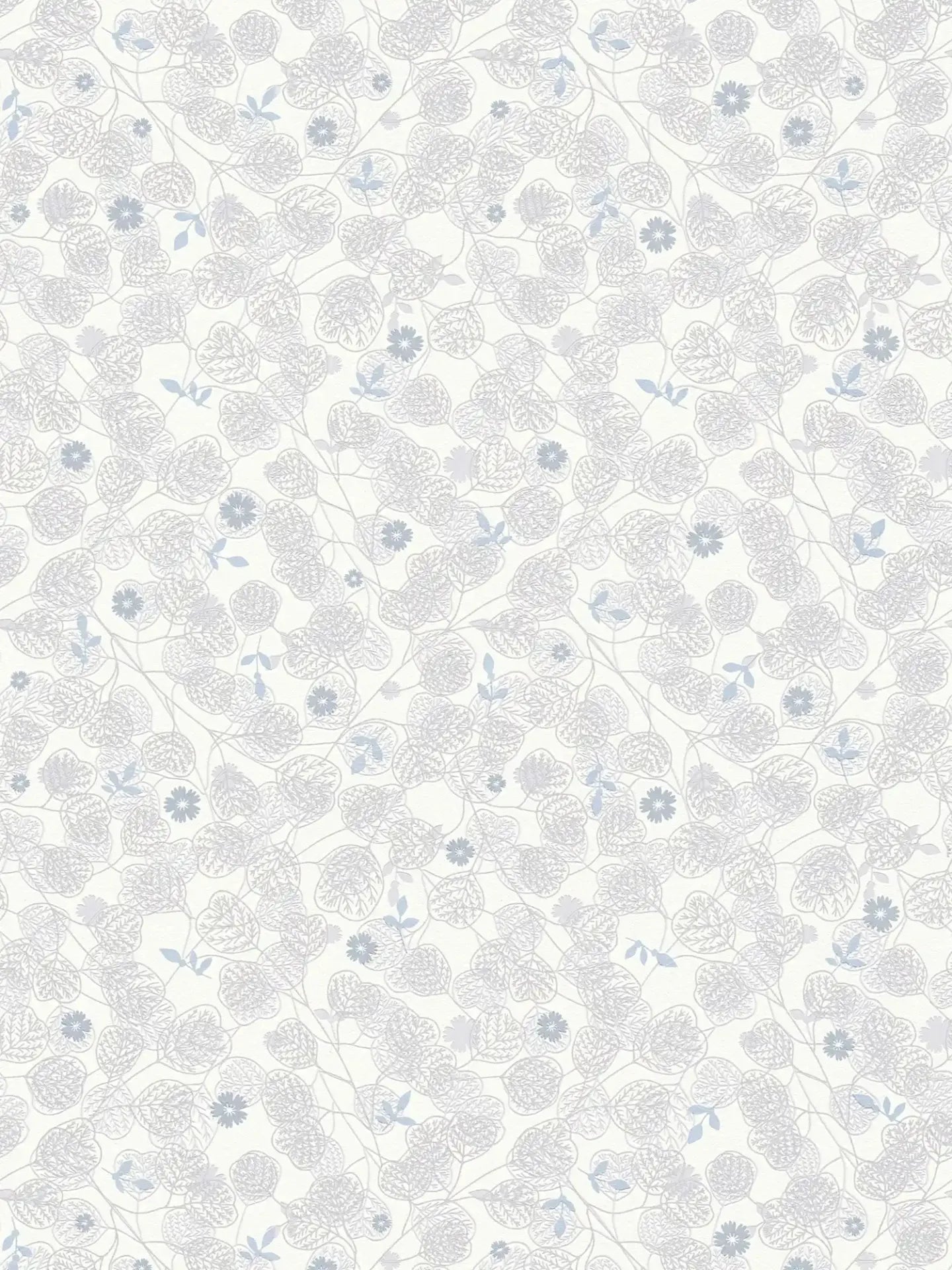 Leafy Heart - Wallpaper - White
