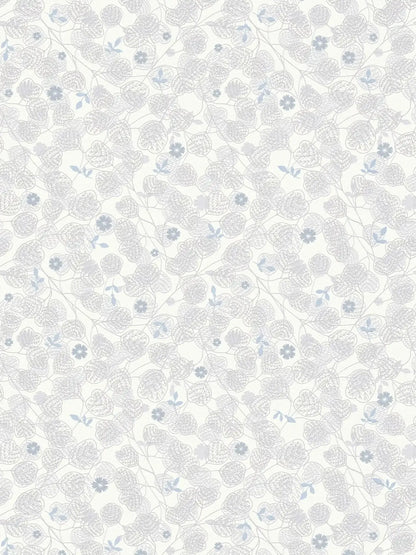 Leafy Heart - Wallpaper - White