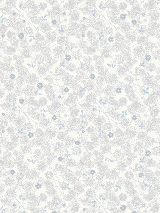 Leafy Heart - Wallpaper - White