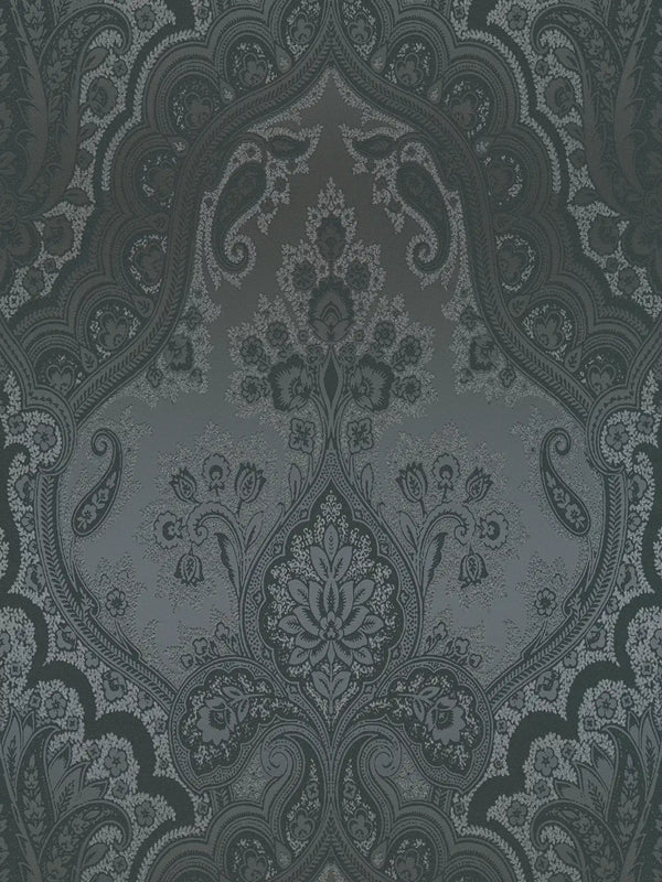 Sample - Damask Wallpaper - Dark