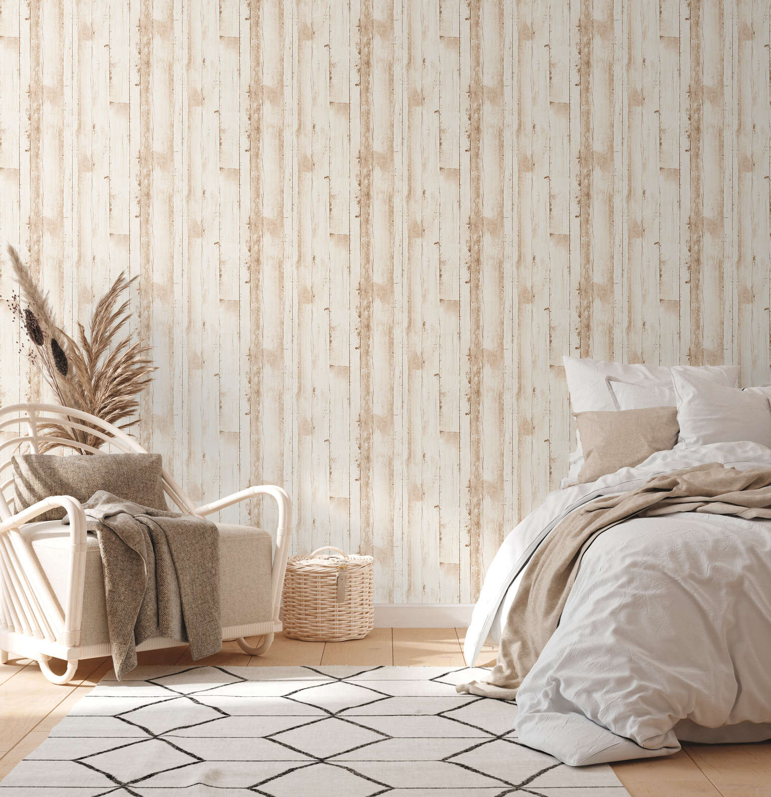 Nordic Timber – Wood Wallpaper – Beige – The Inside