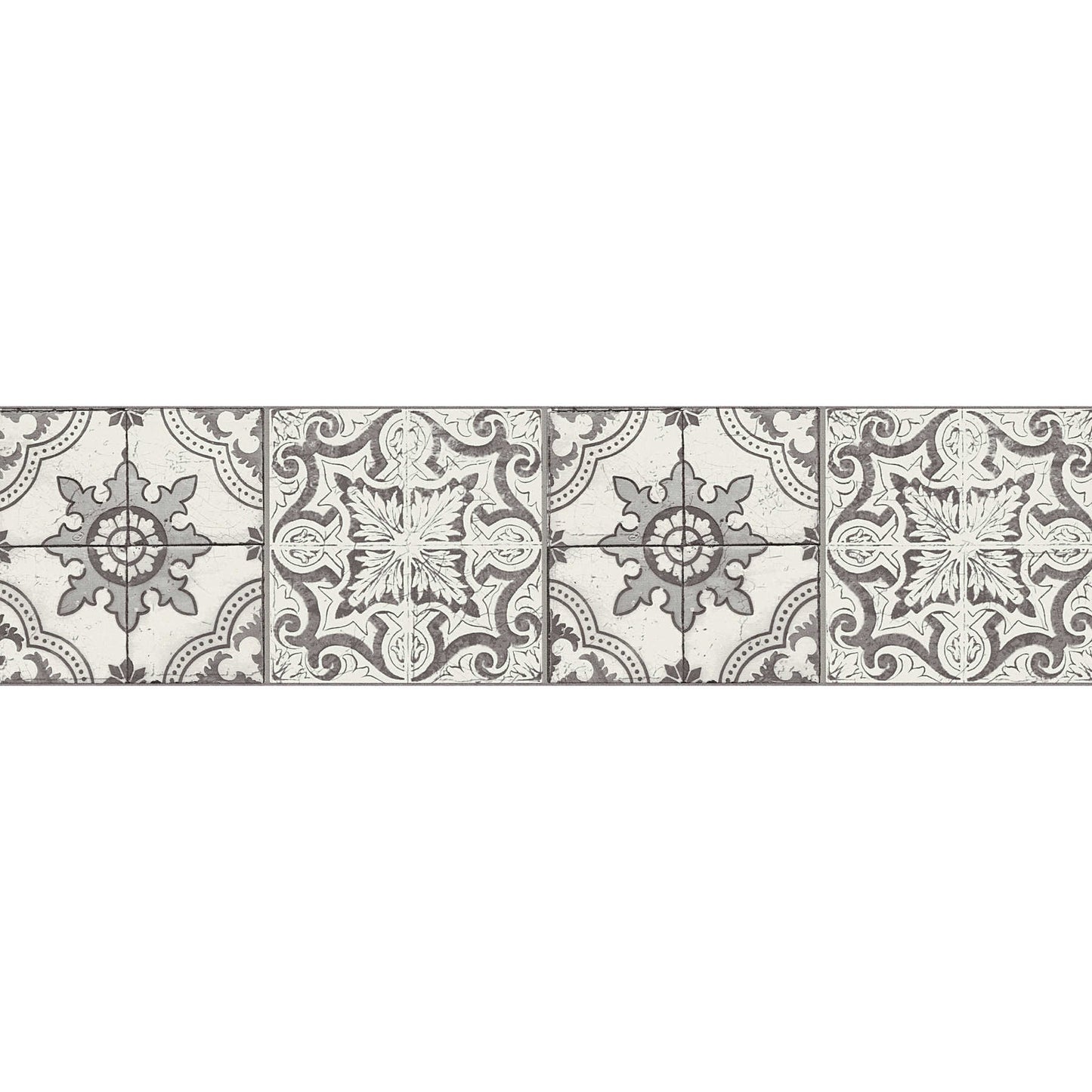 Mosaic Border - Black and White - Self Adhesive