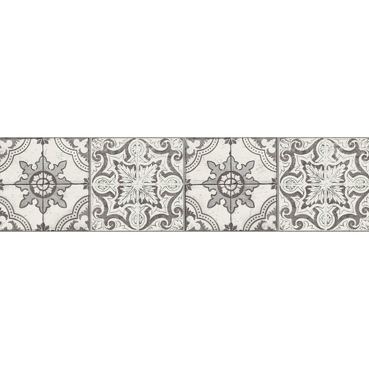 Mosaic Border - Black and White - Self Adhesive