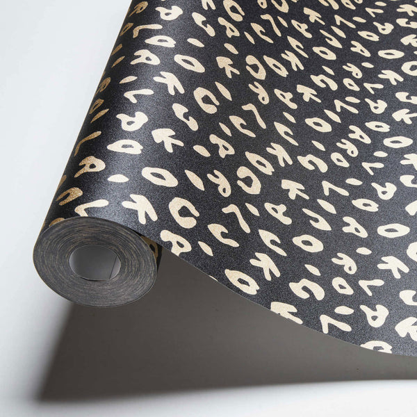 Sample - Leopard - Karl Lagerfeld Wallpaper - Black